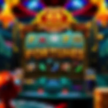 An intricate depiction of the 88 Fortunes online slot game interface showcasing vibrant graphics