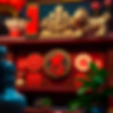 A visual representation of the thematic symbols found in 88 Fortunes, highlighting cultural elements