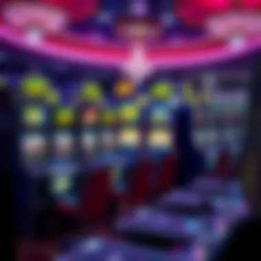 Group of popular Bally slot machines in a casino setting