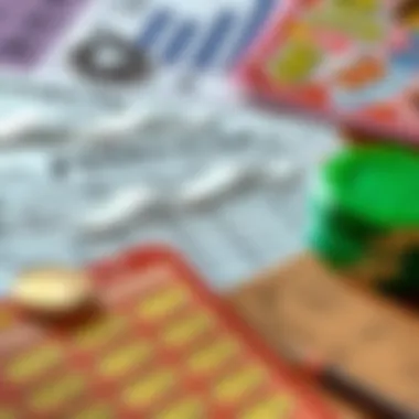 Budgeting for Scratch-Off Engagement An organized budget plan next to scratch-off tickets.