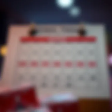 Optimal Timing for Scratch-Off Purchases A calendar with highlighted dates for optimal scratch-off purchasing.