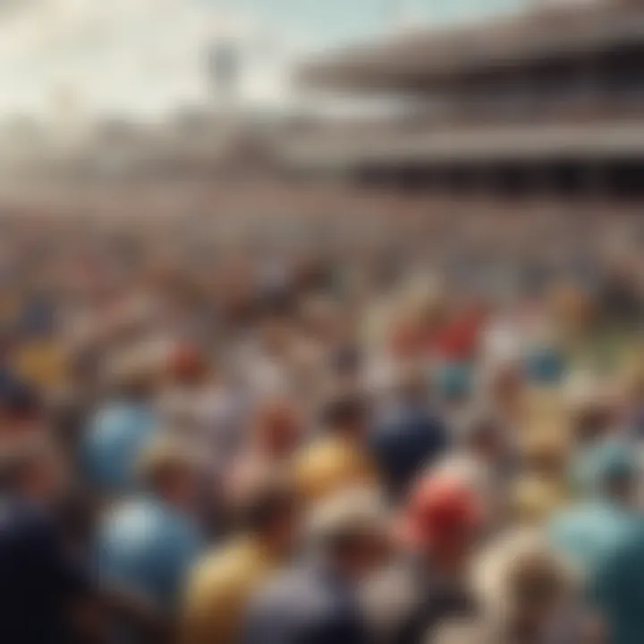 Spectators enjoying the atmosphere at the Kentucky Derby.