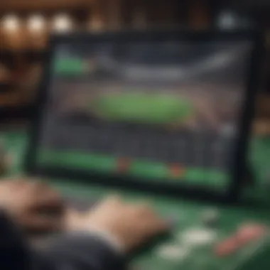 A detailed view of Betway PA Sportsbook interface showcasing betting options.