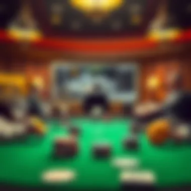 An illustration depicting the evolution of poker games throughout history