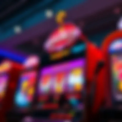 Colorful double jackpot slot machine display