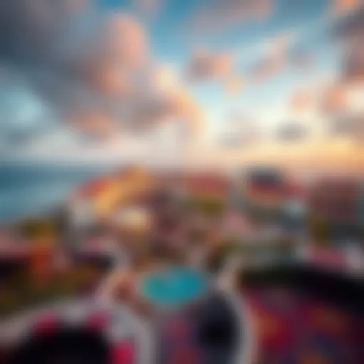 Panoramic view of Atlantic Beach Casino Resort