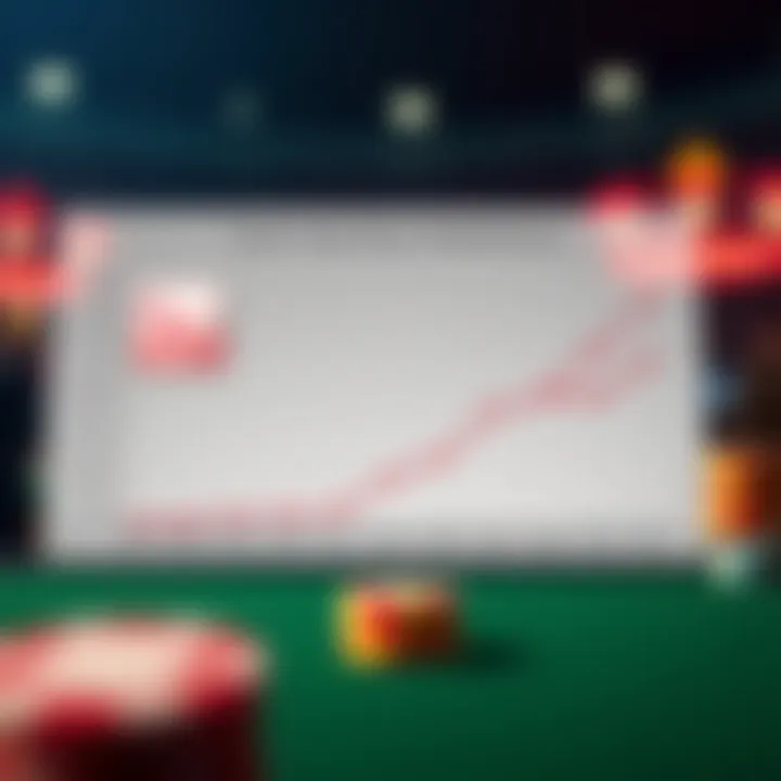 Graph showing trends in player behavior related to bonuses