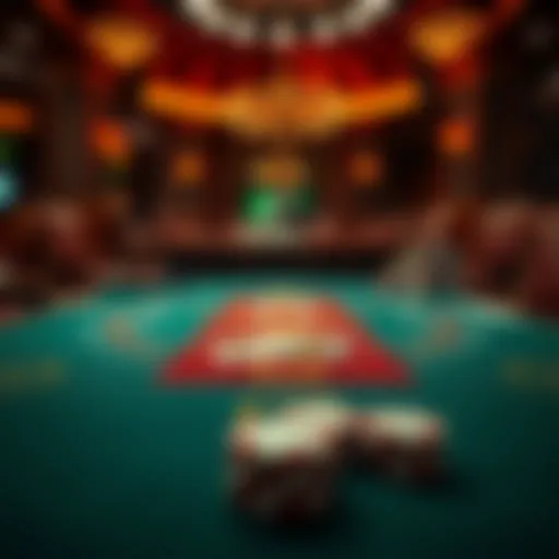 A strategic overview of a blackjack table
