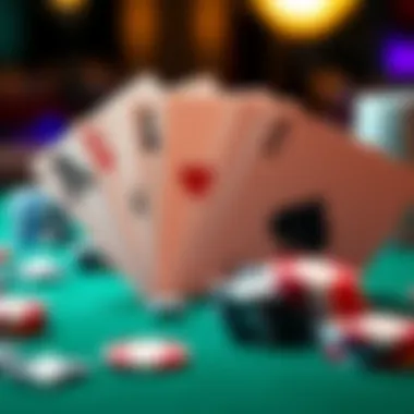 Different variations of blackjack cards