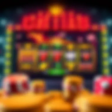Engaging Online Gambling Interface An engaging online gambling interface showcasing popular slot games
