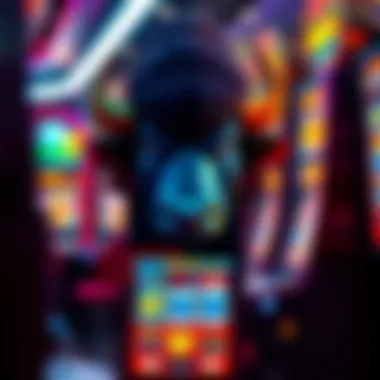 Vibrant buffalo slot machine display with colorful graphics