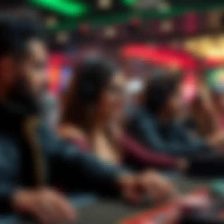 Diverse player demographics enjoying casino games
