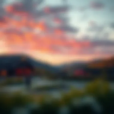 A serene landscape showcasing outdoor attractions near the casinos in the Pocono region