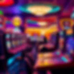Vibrant casino floor showcasing various gaming options