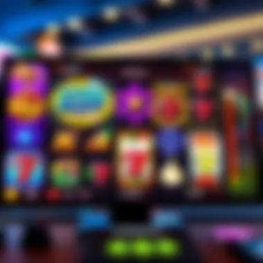 A collection of popular free slot play apps showcased on a digital screen