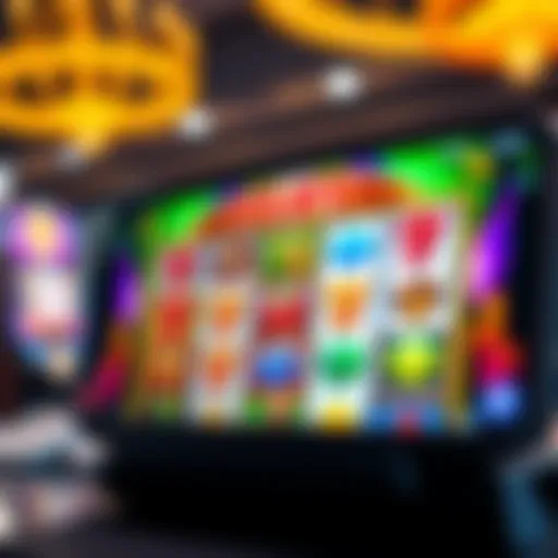 Vibrant display of various free slot games on a smartphone