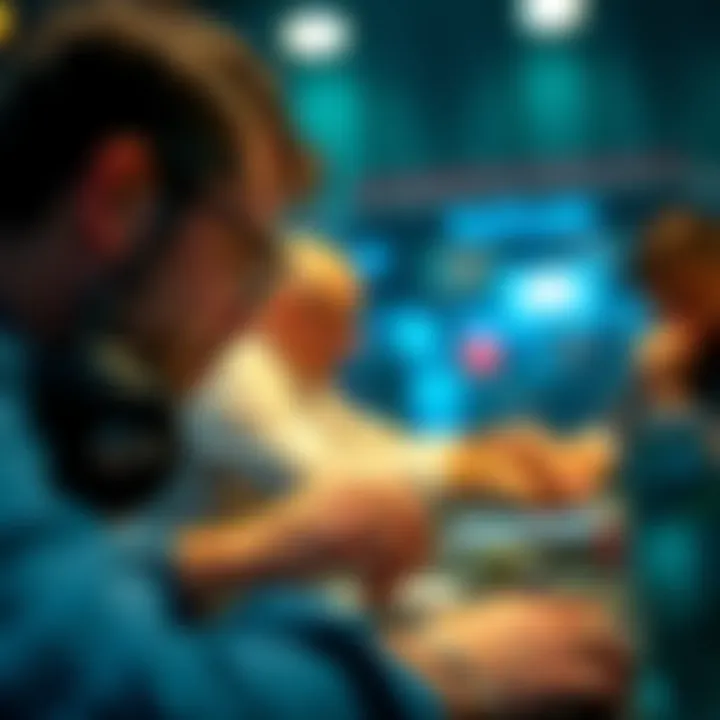 An expert player analyzing potential moves