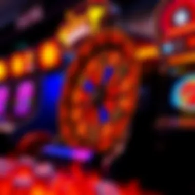 Vibrant depiction of the Inferno Wheel slot machine game interface