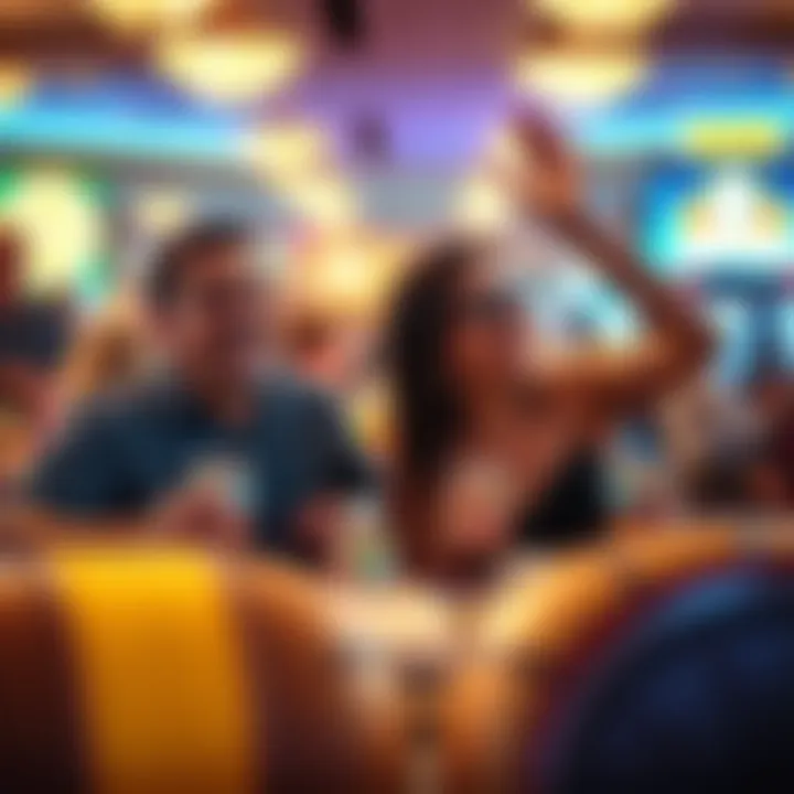 Casino visitors celebrating a big win together