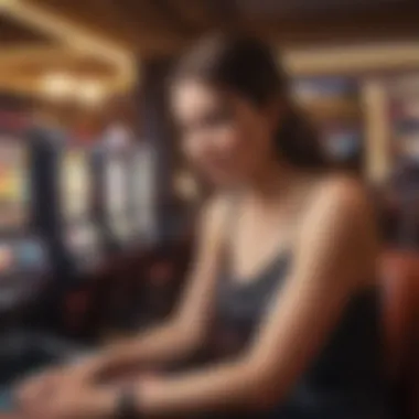 A player enjoying an interactive online slots session