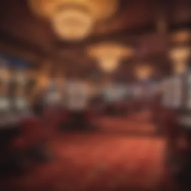 Vibrant Gaming Atmosphere An opulent casino interior filled with vibrant gaming options and luxurious decor