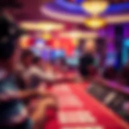 Live dealer game in action