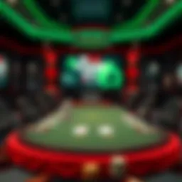 Virtual poker table showcasing penny poker setup
