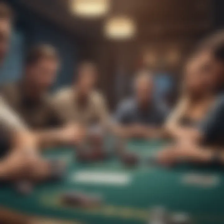 A captivating poker tournament scene on television