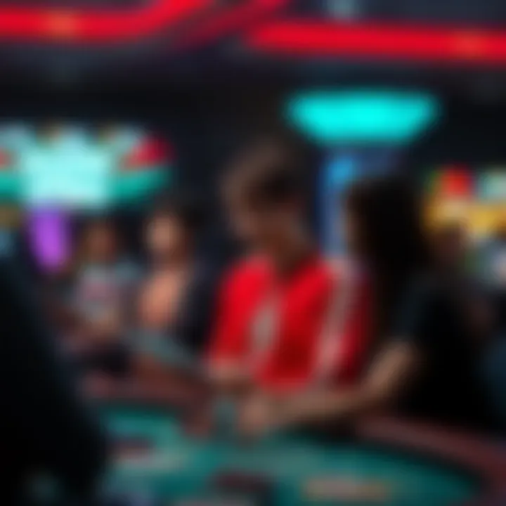 Interactive session of players engaging with free spins