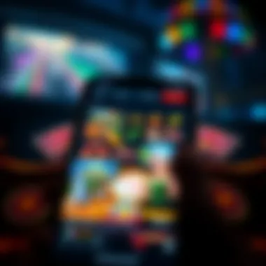 Variety of Casino Games Available A diverse range of casino games displayed on an iPhone screen.