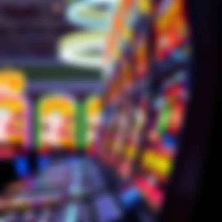 Close-up view of the latest technological advancements in slot machine design and functionality.