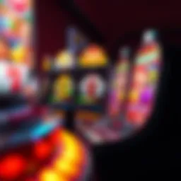 Vibrant slot machine graphics showcasing various themes