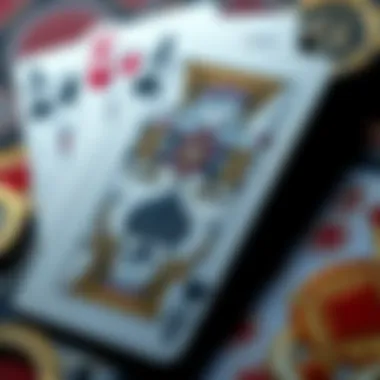 Detailed view of intricate card artwork and illustrations