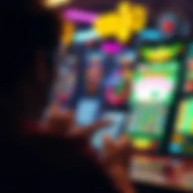 User Engagement with Scratch-Off App A user engaging with a scratch-off app interface
