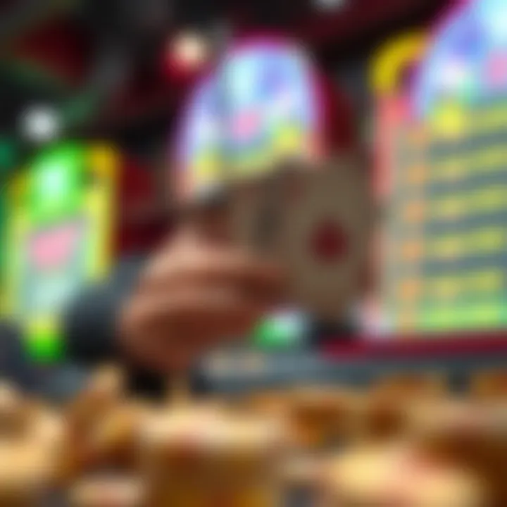 Illustration of winning cash prizes from scratch-offs