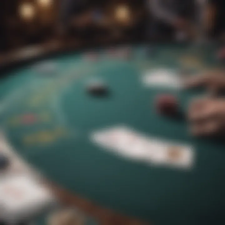 Exciting live blackjack table setup