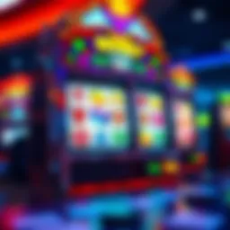 A vibrant slot machine with colorful graphics and engaging animations.