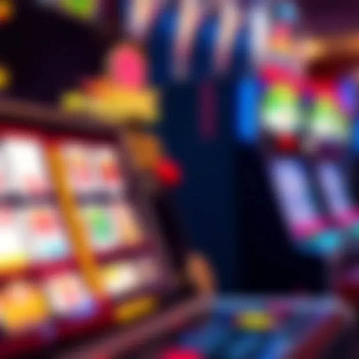 Close-up of a high payout slot machine