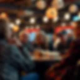 A lively bingo gathering among friends