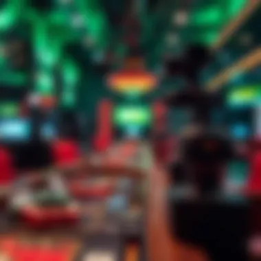 Advanced technology behind real-time gaming, featuring cameras and streaming equipment.