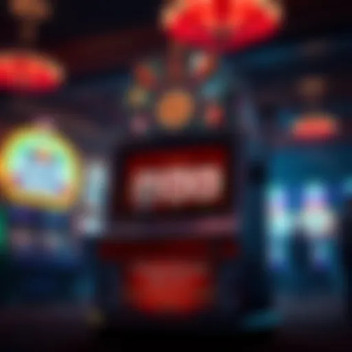 Illustration of a phantom slot machine with intricate designs