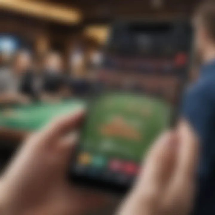 Security measures in the Fox Sportsbook App displayed on a smartphone