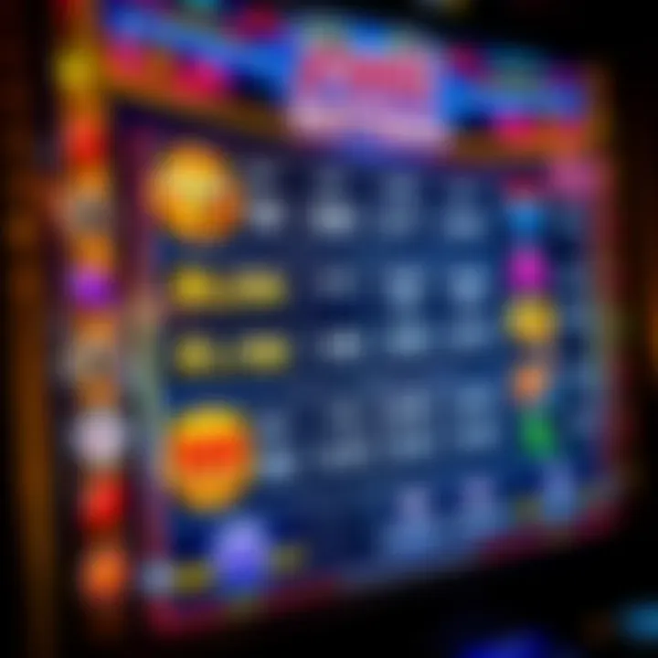 Strategic betting options on a slot machine interface