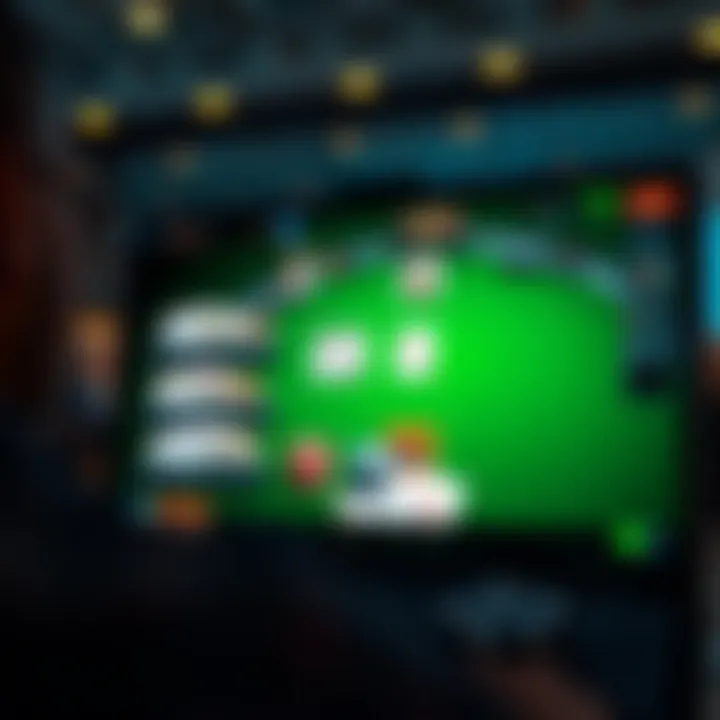Diverse Poker Game Formats A variety of poker game formats showcased on a computer screen