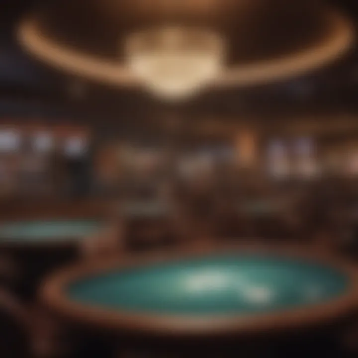 An atmospheric view of a Miami poker room, highlighting the cultural ambiance