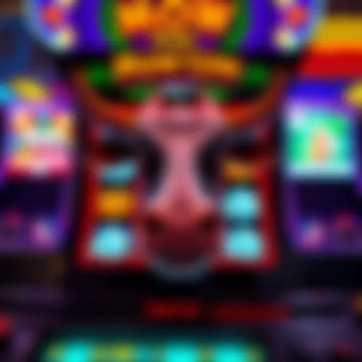 Moo Cow Slot Machine interface showcasing vibrant graphics