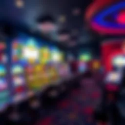 Vibrant gaming floor at Rock n Brews Casino