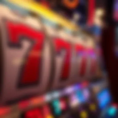Triple Seven Reels in Detail Detailed view of the Triple Seven slot machine's reels