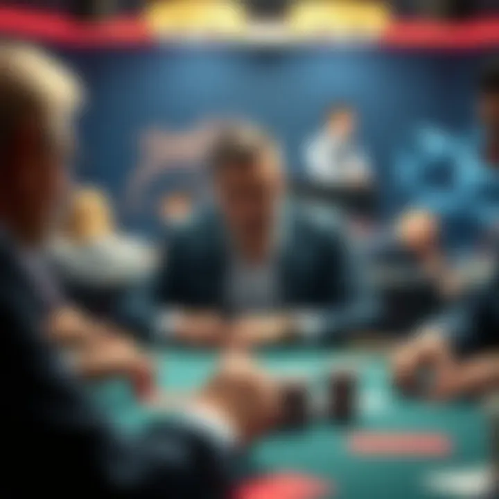 Psychological tactics at the poker table
