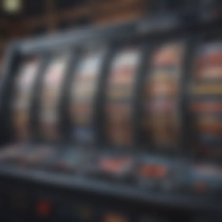 A close-up view of the advanced technology used in WMS Gaming slot machines.